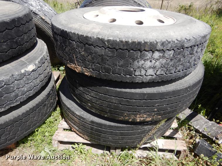 image for item DK9805 (8) 11R22.5 tires and wheels