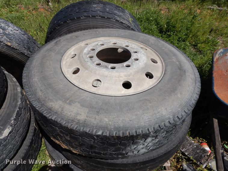 image for item DK9805 (8) 11R22.5 tires and wheels
