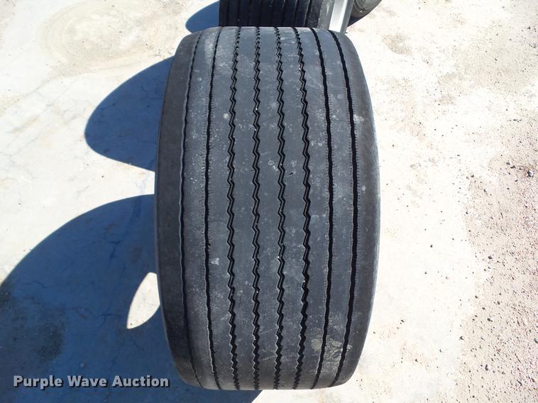 image for item EM9141 (4) 445/50R22.5 tires and wheels