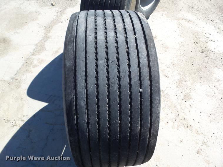 image for item EM9141 (4) 445/50R22.5 tires and wheels