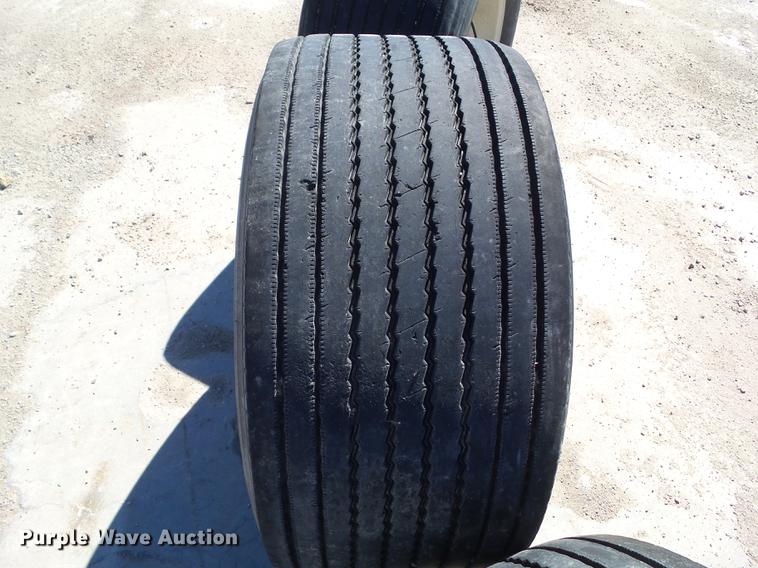 image for item EM9141 (4) 445/50R22.5 tires and wheels