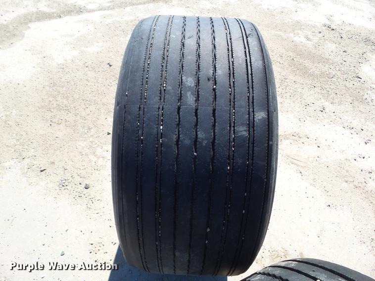 image for item EM9141 (4) 445/50R22.5 tires and wheels