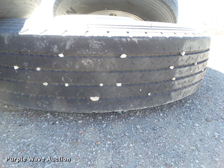 image for item EM9143 (4) Dayton 11R24.5 tires and wheels