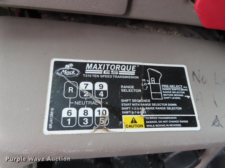 image for item L1481 2005 Mack CXN613 semi truck