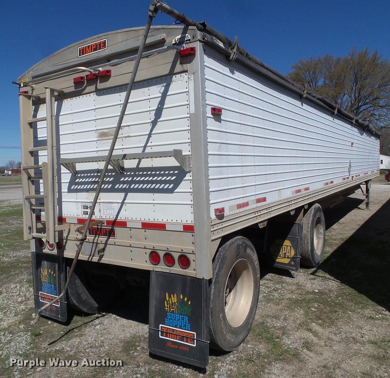 image for item L5747 2006 Timpte double hopper bottom grain trailer