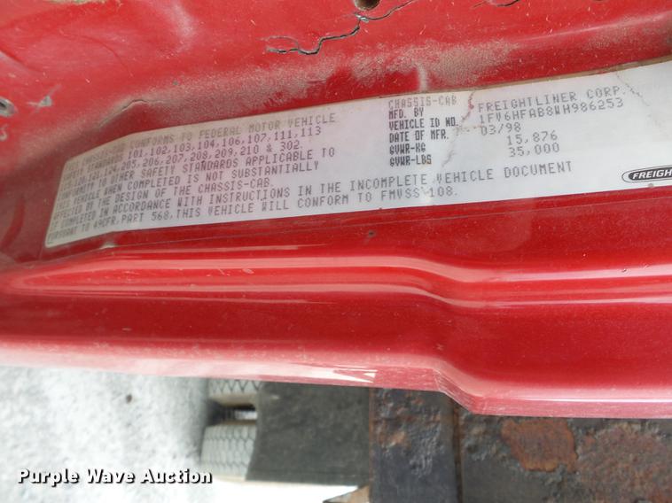 image for item DD2301 1998 Freightliner FL70 dump truck