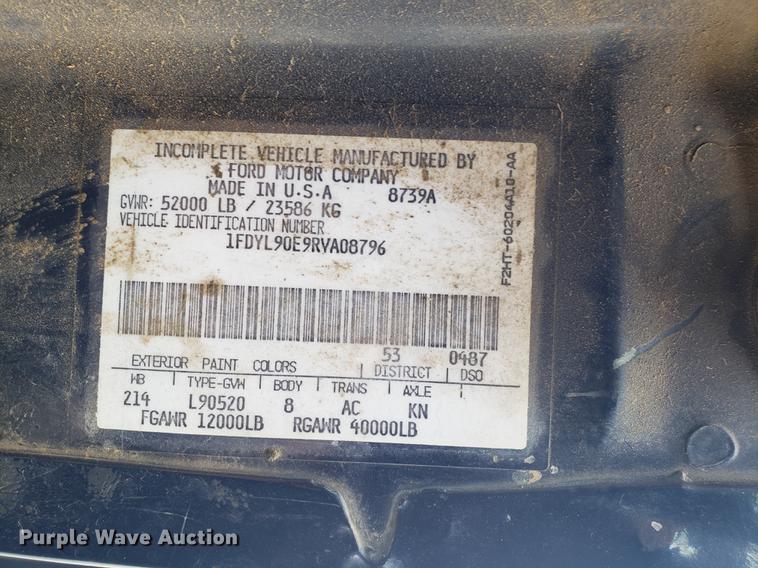 image for item DD4043 1994 Ford F900 dump truck