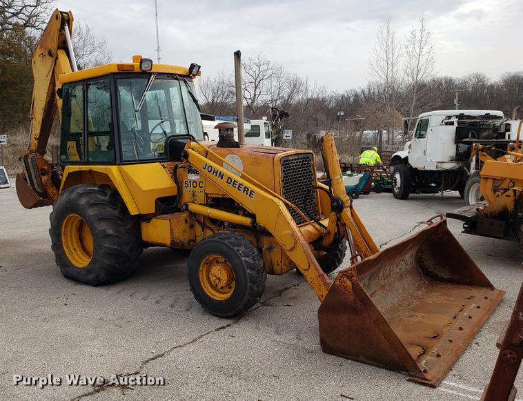 image for item DD4046 1991 John Deere 510C backhoe