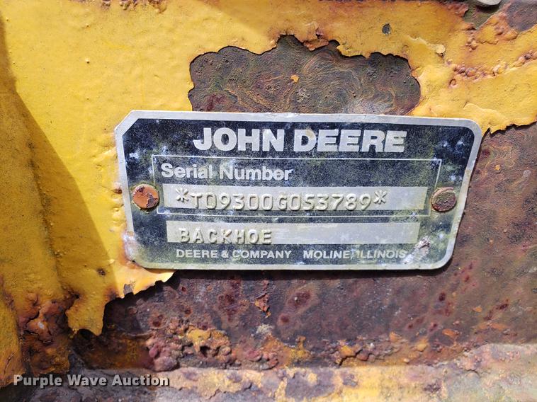 image for item DD4060 John Deere backhoe attachment