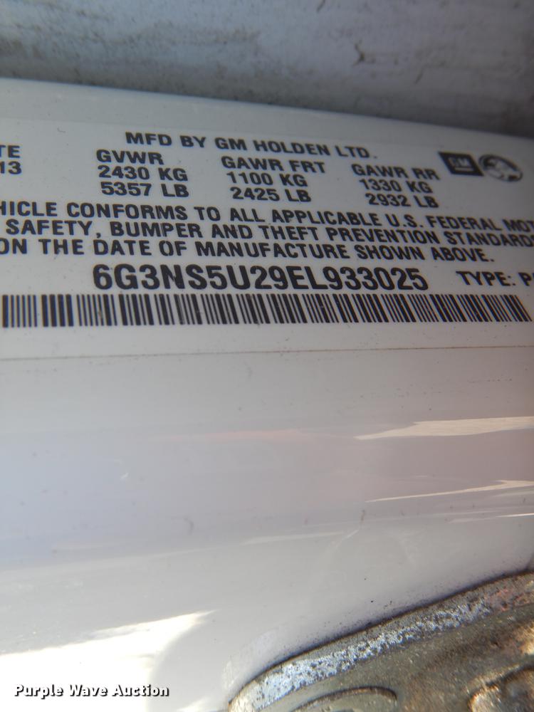 image for item DE8295 2014 Chevrolet Caprice Police