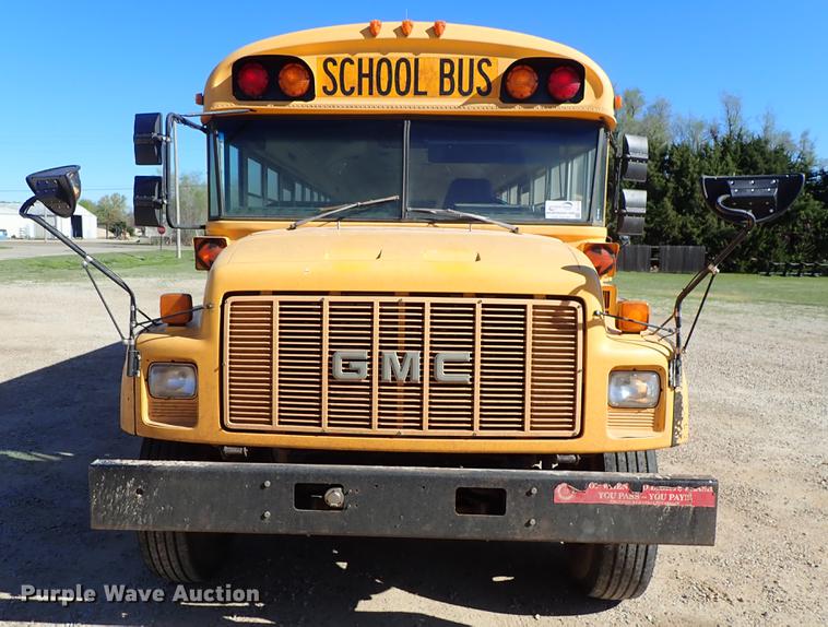 image for item DF1119 1996 GMC B7 Blue Bird school bus