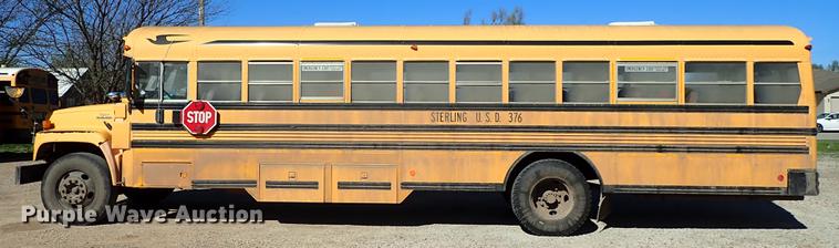 image for item DF1119 1996 GMC B7 Blue Bird school bus