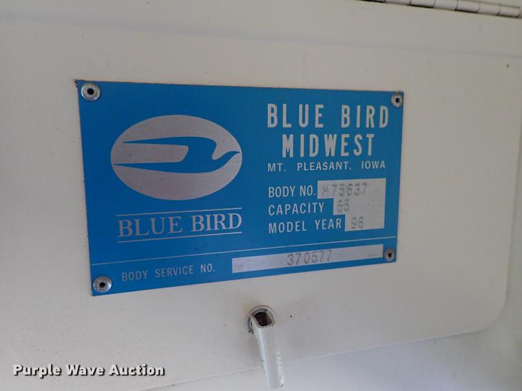 image for item DF1119 1996 GMC B7 Blue Bird school bus