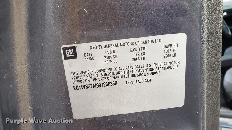 image for item DF3380 2009 Chevrolet Impala Police