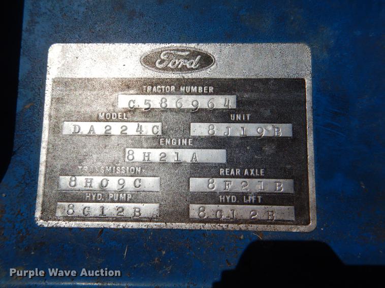 image for item DG0922 Ford DA224C 4600 tractor