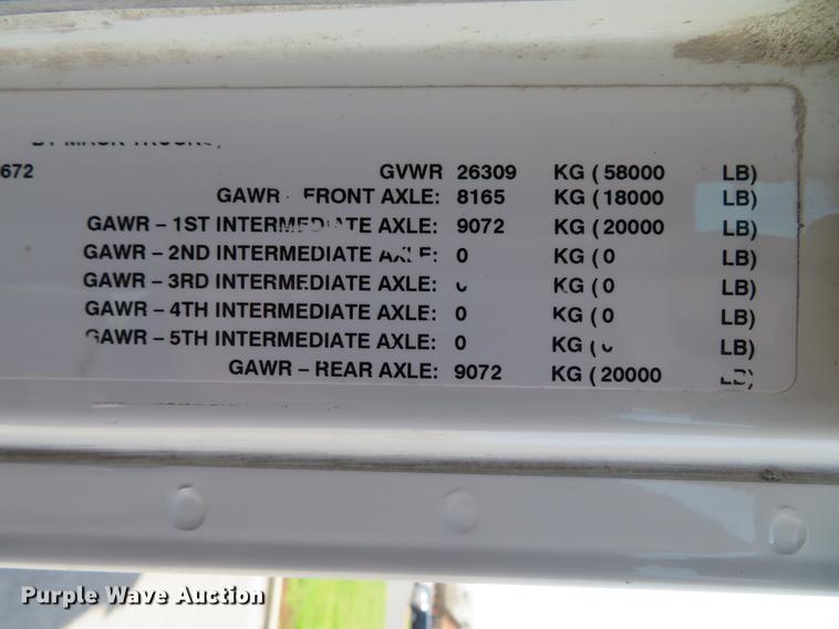 image for item DG3944 2010 Mack GU713 Granite dump truck