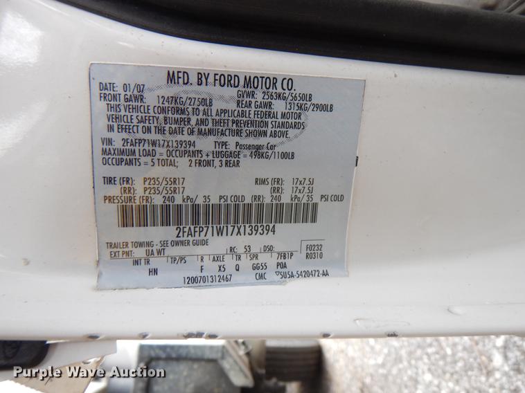 image for item DI9447 2008 Ford Crown Victoria Police Interceptor