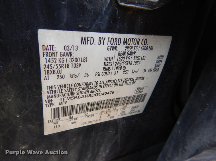 image for item DI9452 2013 Ford Explorer Police Interceptor SUV