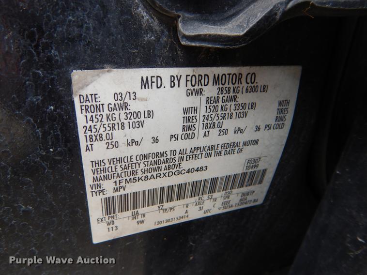 image for item DI9456 2013 Ford Explorer Police Interceptor SUV