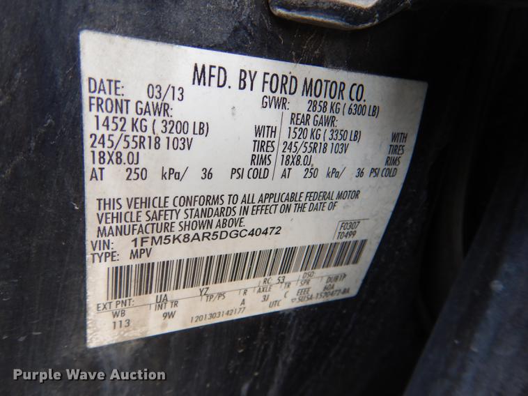 image for item DI9458 2013 Ford Explorer Police Interceptor SUV