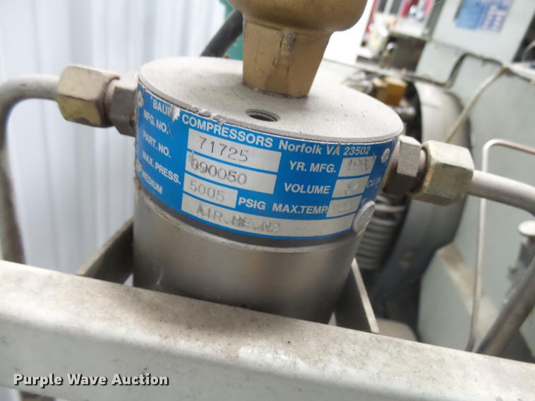 image for item DX9161 1987 Bauer N14-E3 compressor