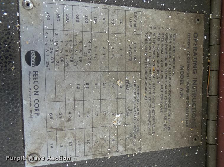 image for item DX9164 1983 Ford F800 fire truck