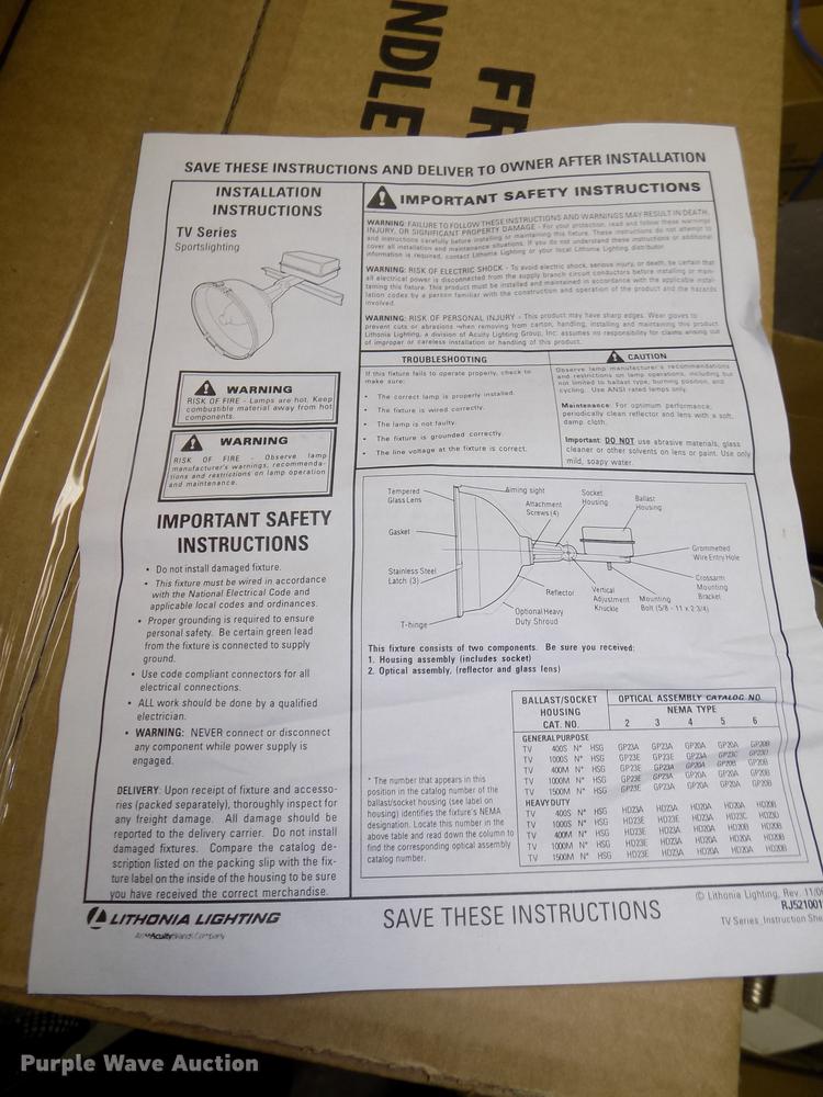image for item DZ9674 Metal halide lights