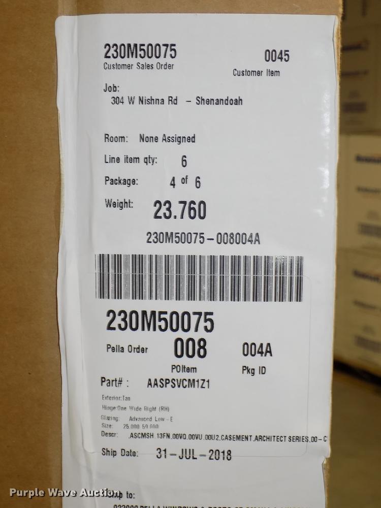 image for item DZ9675 (19) Pella windows