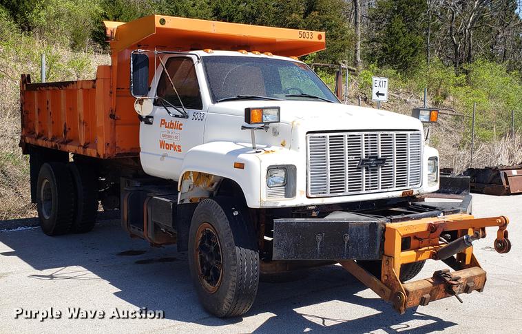 image for item EN9887 1991 Chevrolet Kodiak C6500 dump truck