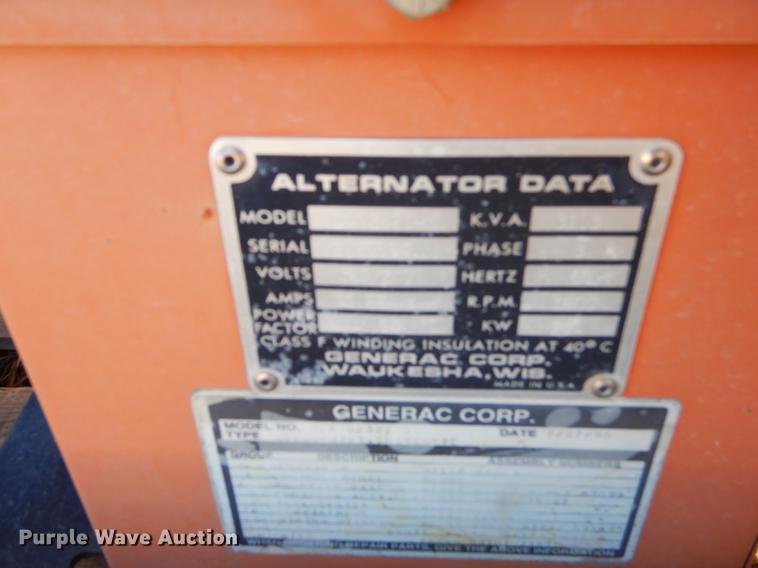 image for item EZ9782 Generac 95A02321-S generator