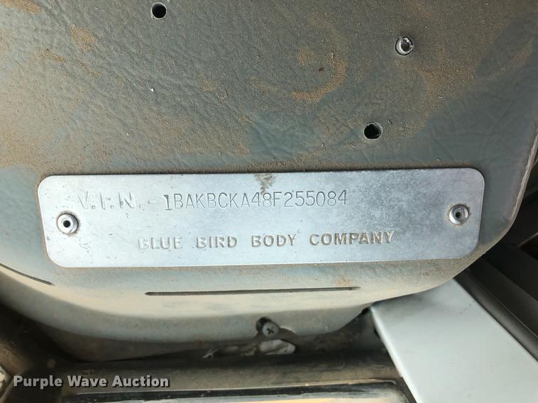 image for item FA9636 2008 Blue Bird Vision school bus