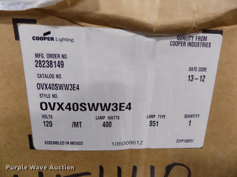 image for item FA9645 (4) Cooper HPS street lights