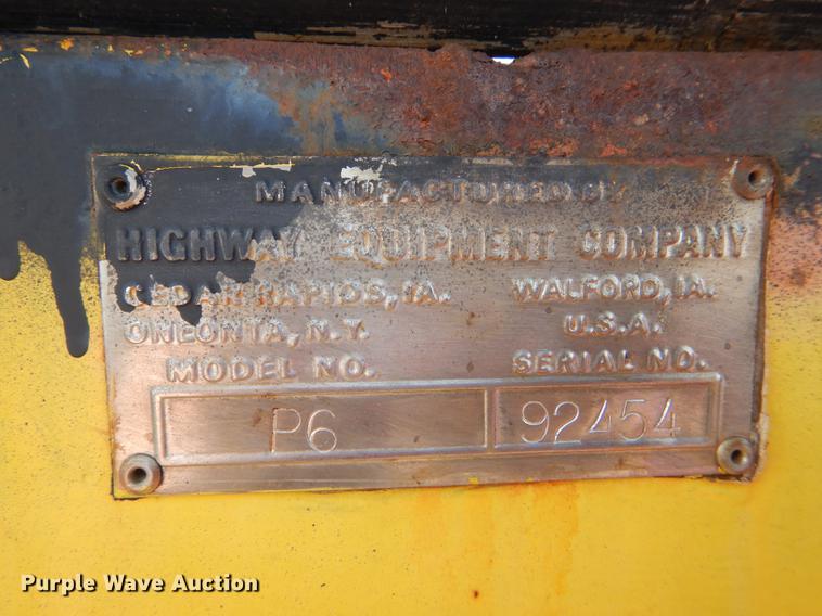 image for item FK9021 Highway Equipment P6 spreader