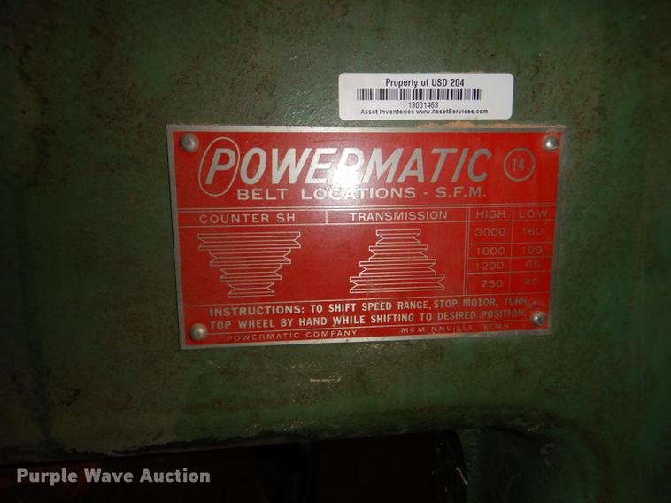 image for item FK9098 Powermatic bandsaw