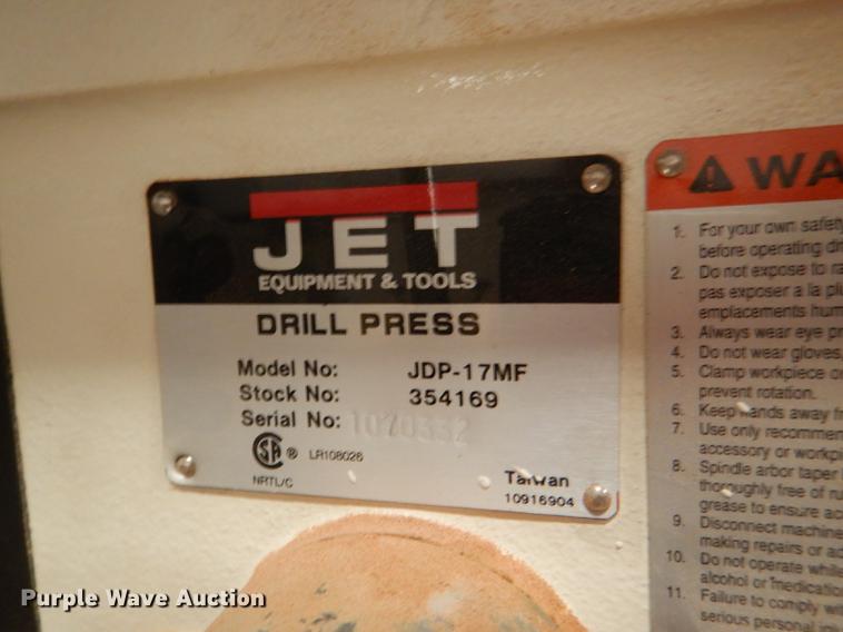 image for item FK9100 Jet JDP17MF drill press