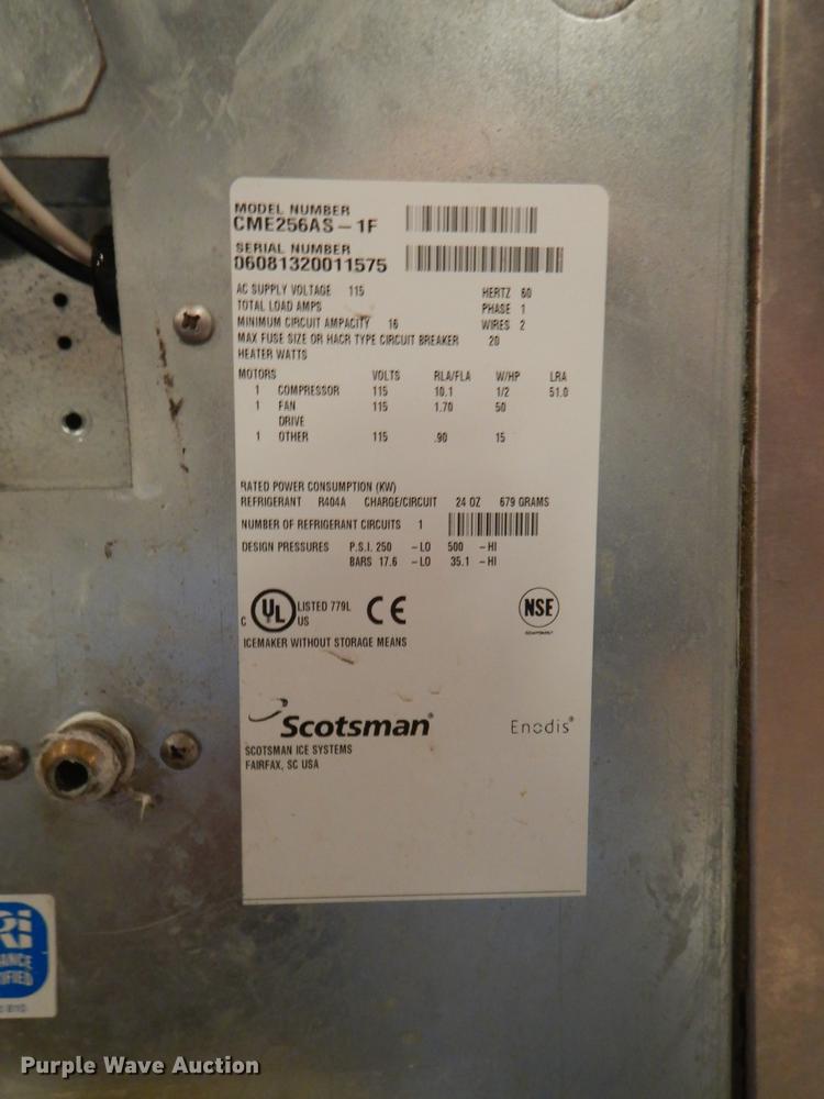 image for item FK9107 Scotsman CME256ASIF ice maker