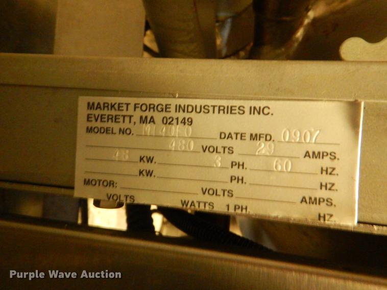 image for item FK9109 2007 Market Forge 1914010 steamer