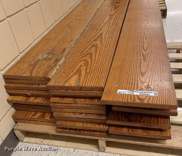 image for item FN9997 Approximately 33 pine bleacher boards