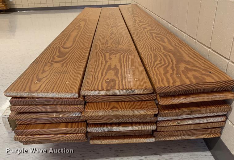image for item FN9998 Approximately 28 pine bleacher boards