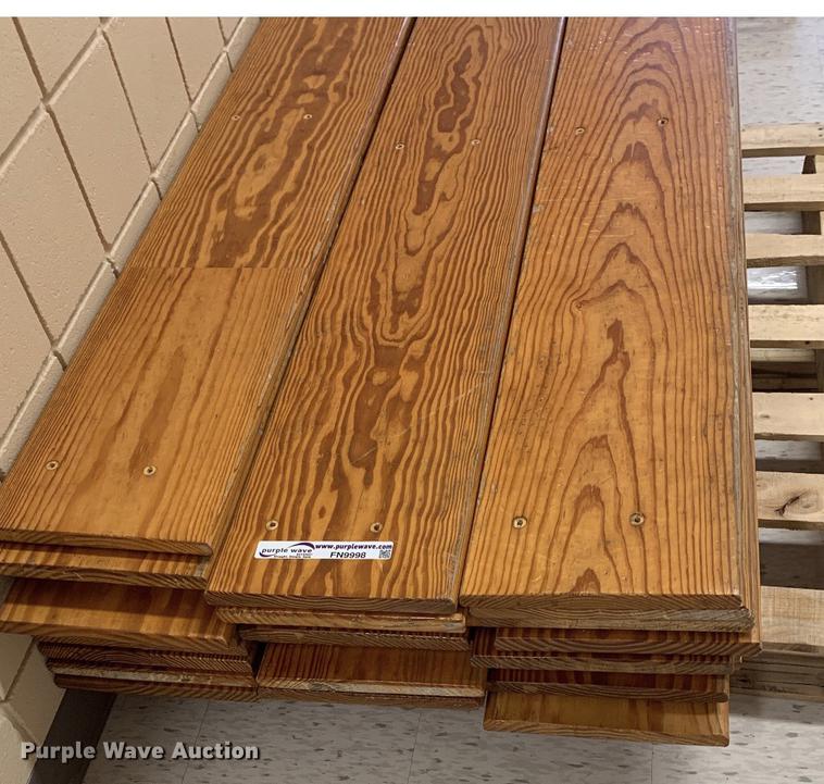 image for item FN9998 Approximately 28 pine bleacher boards