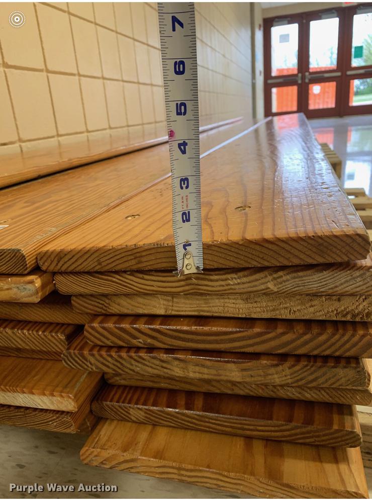 image for item FN9998 Approximately 28 pine bleacher boards