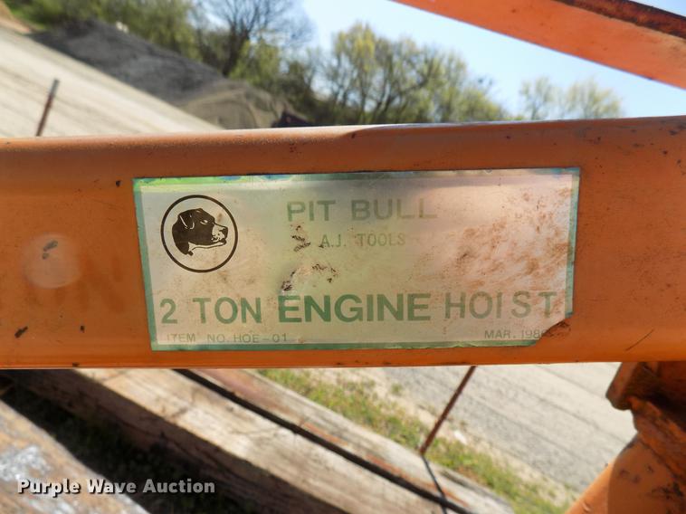 image for item FO9765 Pitbull engine hoist