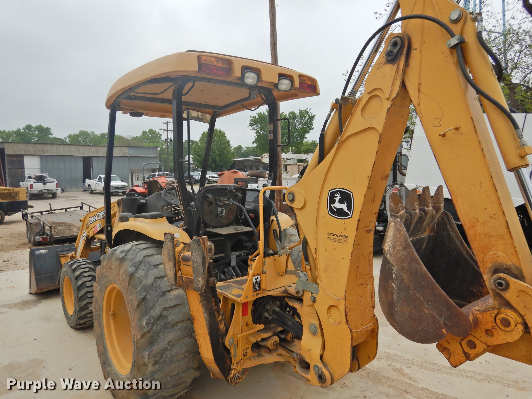 2008 John Deere 110 backhoe in Rockdale, TX Item DF2551 sold Purple