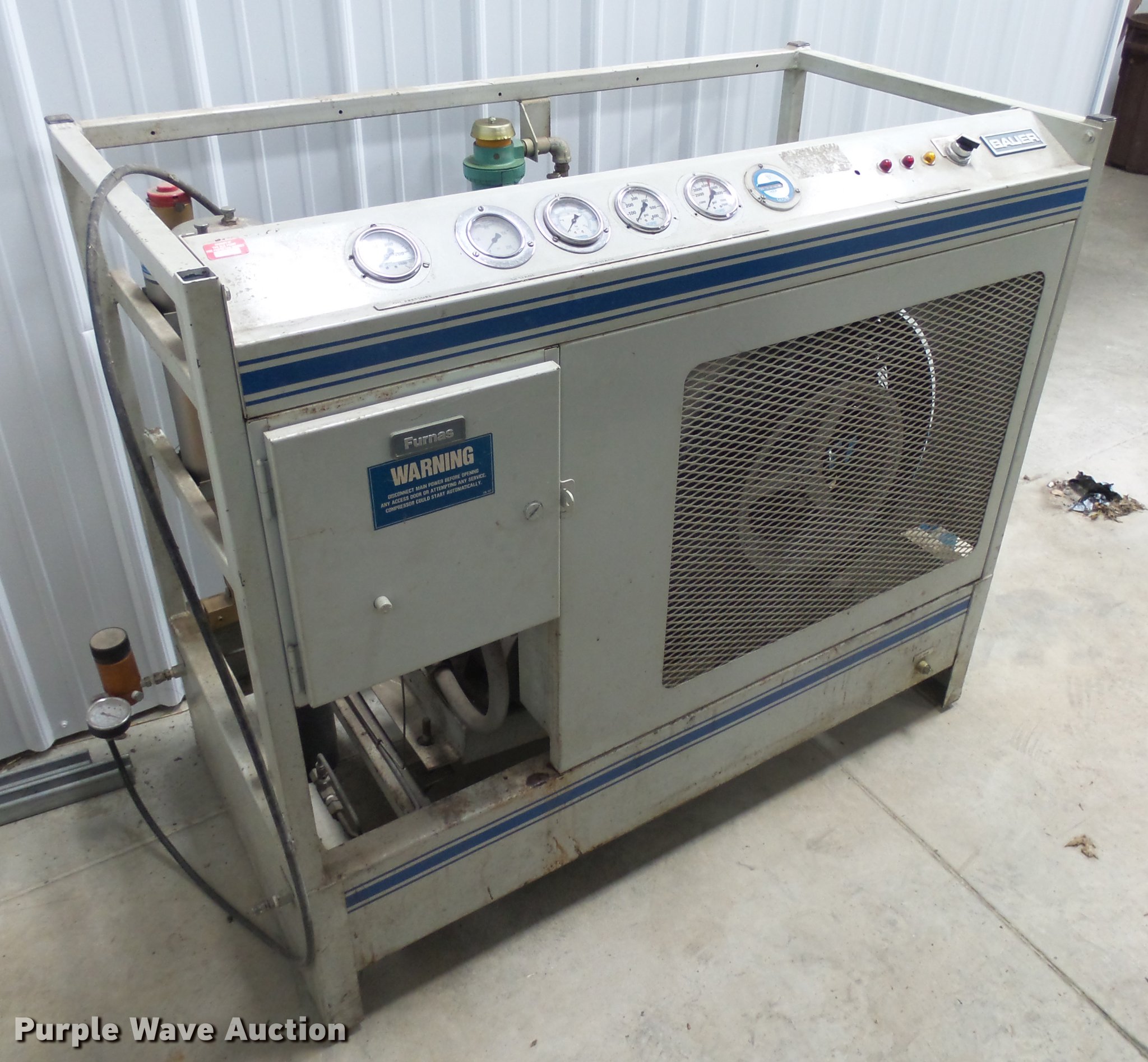 1987 Bauer N14E3 compressor in Elk Point, SD Item DX9161 sold