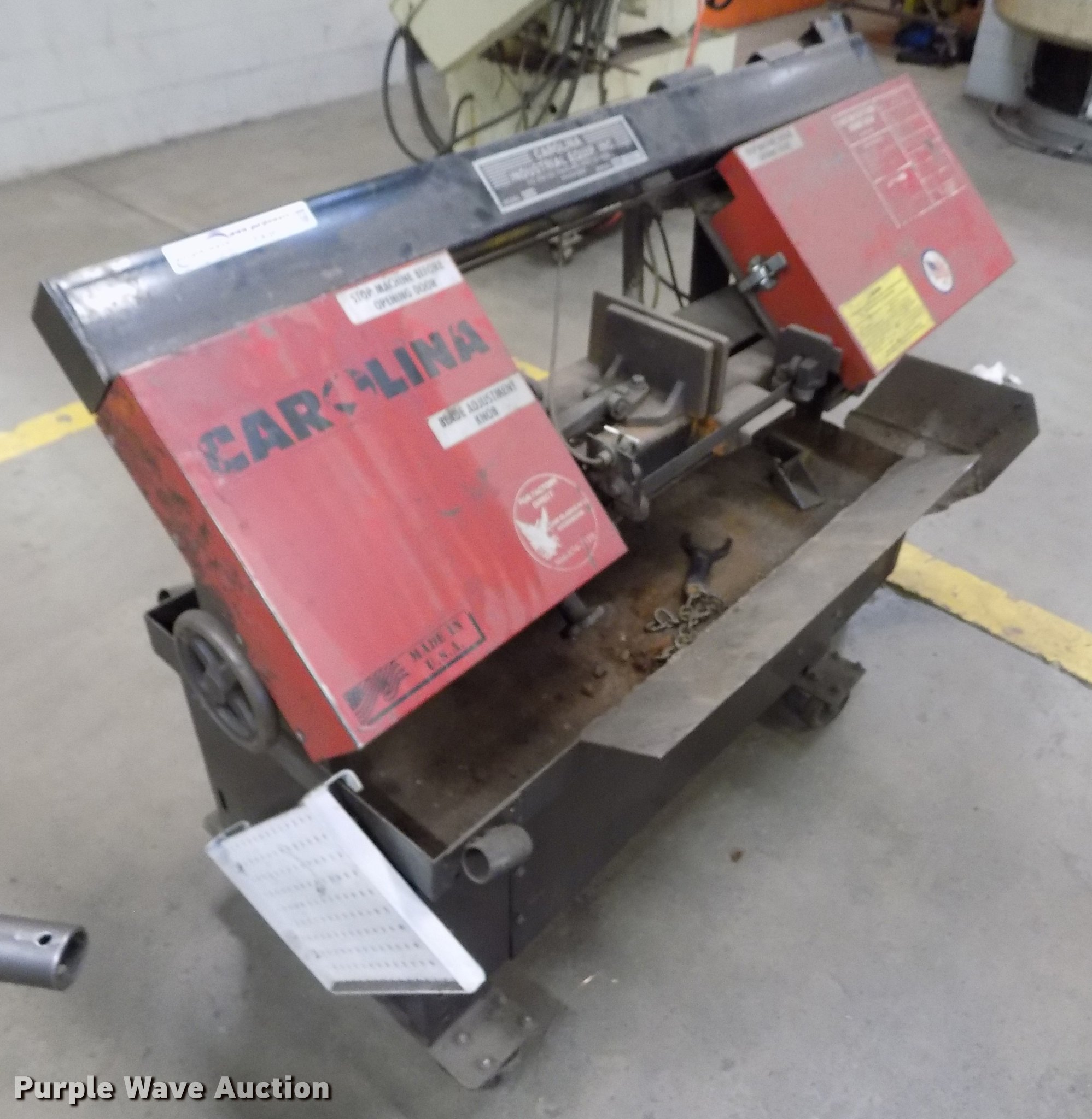 Carolina HV20 horizontal bandsaw in Concordia, KS Item FA9675 sold