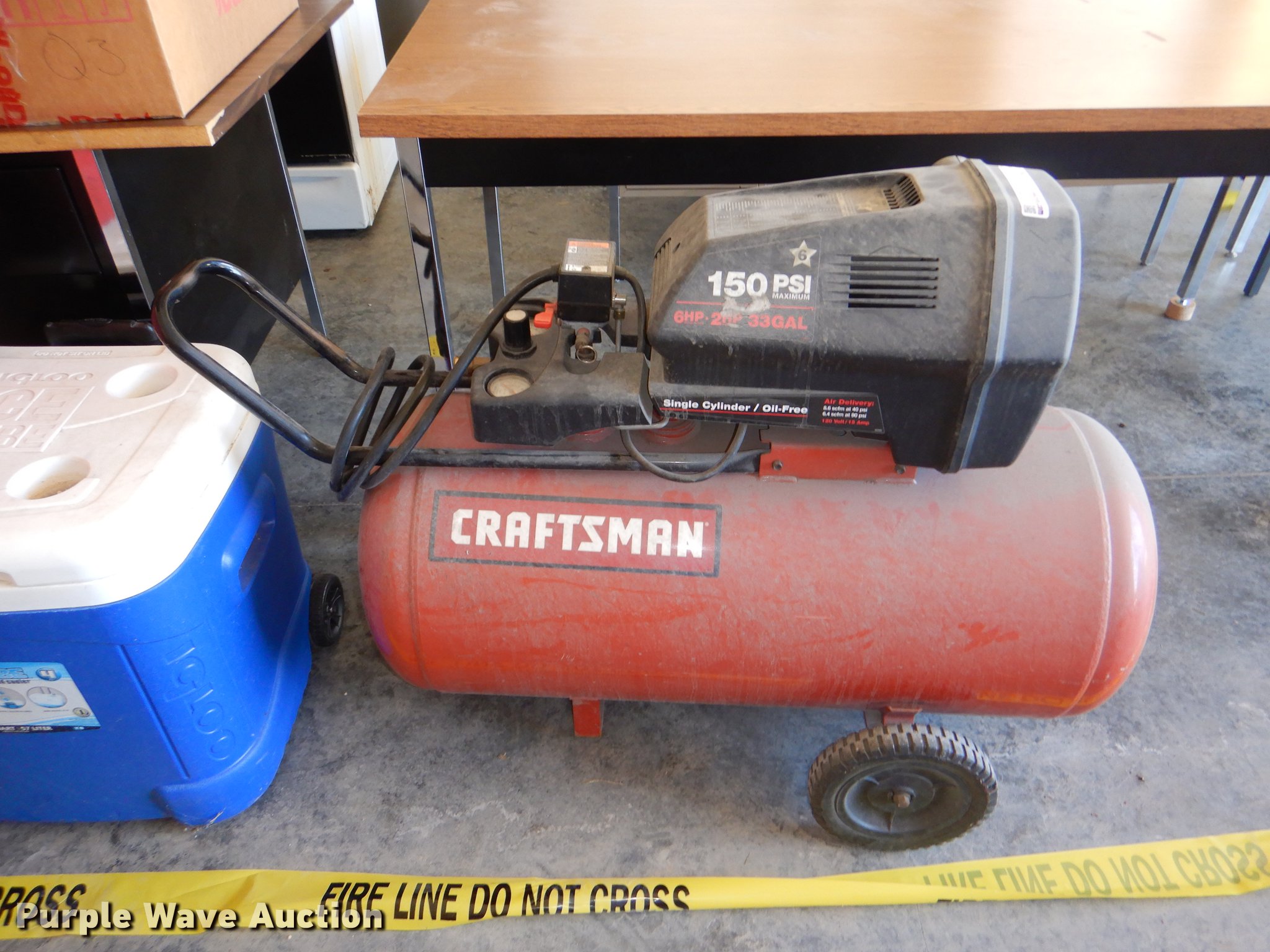 Craftsman air compressor in Lawrence, KS | Item FK9040 sold | Purple Wave