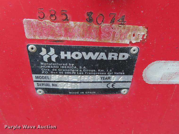 image for item DB0426 Howard R500B rotovator tiller