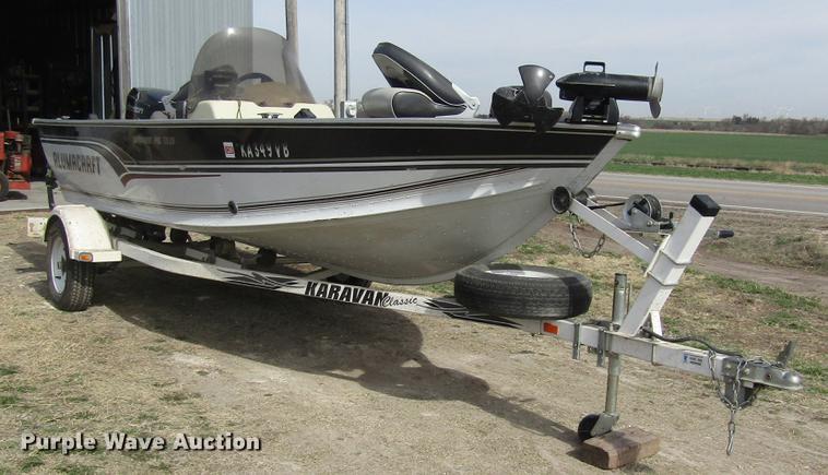 image for item DB4932 1997 Alumacraft Pro 170CS aluminum V-bottom boat