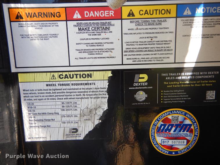 image for item DC0211 2018 PJ Trailers equipment trailer