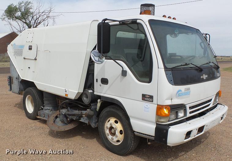 image for item DC5233 1999 Chevrolet W4500 street sweeper truck
